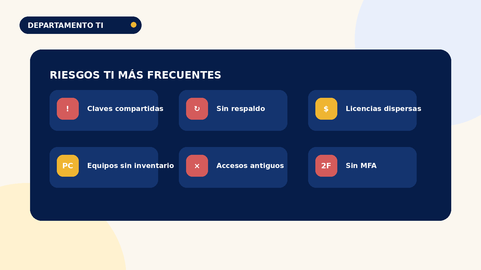 7 errores de TI comunes en empresas que no tienen un área tecnológica